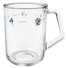 바칠레 편안한 손잡이 머그컵 350ml, 유로피안 카모마일, 1개 유로피안 카모마일, 1개