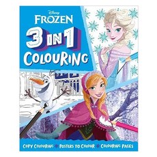 Disney Frozen : 3 In 1 Colouring Book, 페이퍼북