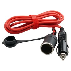 컴스마트 차량용 시가잭 연장 케이블 12V 24V 시가 소켓 1.8m BD827, 1개, 1구 1개, 1구