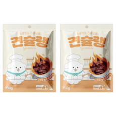견슐랭 강아지 간식, 오리고기, 100g, 2개
