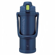 ZOJIRUSHI 象印 大容量SLiT運動型不鏽鋼真空保冷瓶 SD-BE20, 藍色, 1個, 2.06L