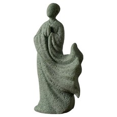 Sowonbujuck 天然石質感佛像擺件 感性居家裝飾 波浪型