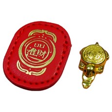 Sowonbujuck 幸運烏龜符咒皮革貼片裝飾小物, 福祿烏龜, 1個