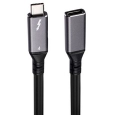 라디온 썬더볼트4 PD 100W 40Gbps 8K 연장케이블, 1개, 150cm