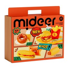 mideer 模擬漢堡過家家套餐, 混和顏色, 1套