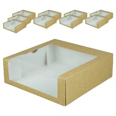 주식회사 천운패키지 KP 원터치 다용도창박스 정사각 1호, 크라프트, 10개