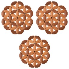 Wellot 竹製隔熱砂鍋墊, 3個