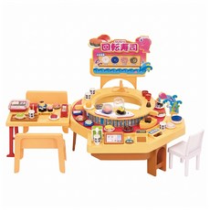 TAKARA TOMY Licca 莉卡娃娃 迴轉壽司店 LA11797, 混和顏色, 1套