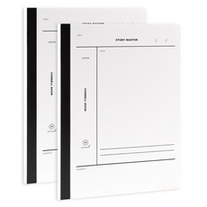 뮤니드 It handy B5 컬러 코넬 라인 노트 7.5mm, 화이트, 2개
