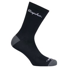 RAPHA Logo 自行車2 襪, 黑色 + 灰色, 1個