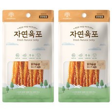자연육포 강아지 닭가슴살 쌀스틱, 80g, 2개, 닭고기