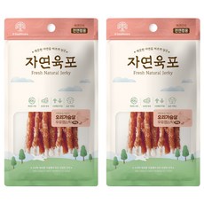 자연육포 강아지 오리가슴살 우유껌스틱, 2개, 80g, 오리고기