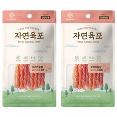 자연육포 강아지 오리가슴살 트위스트, 2개, 80g, 오리고기