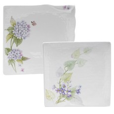 Flower Garden 經典陶瓷方盤 21 x 21.3 cm x 2件組