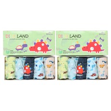 Kids Line 兒童用純棉恐龍樂園三角內褲 5件 x 2組
