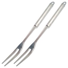 로이홈 다용도 주방 올스텐 바베큐 대형 포크 30.5cm, 실버, 2개