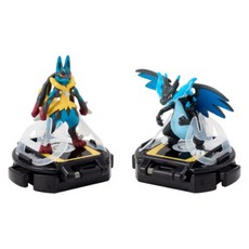 TAKARA TOMY Pokemon 寶可夢 BATTLE-Z 寶可夢戰鬥盤 超級噴火龍X vs 超級路卡利歐 PC95670, 1個