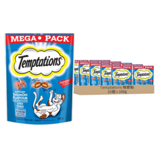 Temptations 喵愛餡 貓點心, 開胃甜鮭口味, 160g, 10包
