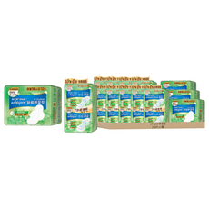whisper 好自在 AirDry Fresh 草本健康量大組 20片 9包 + 12片 3包, 1套, 216片, 28cm + 18cm
