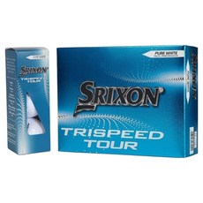 스릭슨 던롭코리아 TRISPEED 투어 골프공 3피스, 퓨어 화이트, 1개, 12개입 퓨어 화이트, 1개, 12개입