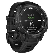 가민 인스팅트 크로스오버 AMOLED 택티컬 에디션 스마트워치, GPS + 블루투스, 46.6mm, 블랙