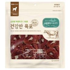굿데이 강아지 건강한육포 20p, 220g, 1개, 혼합맛(소힘줄링 / 소고기) 220g, 1개, 혼합맛(소힘줄링 / 소고기)