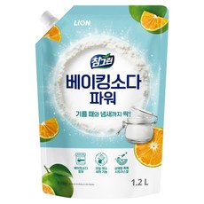 참그린 베이킹소다 파워 주방세제 리필, 1개, 1.2L