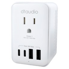 DTAudio 6合1 萬國旅行降壓轉接頭 GA-TF110-W, 1個