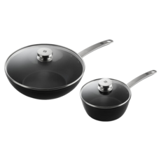 ZWILLING 雙人 鍋具組 附玻璃蓋, 單一顏色, 1套, Enjoy不沾鍋炒鍋 + 萬用湯鍋