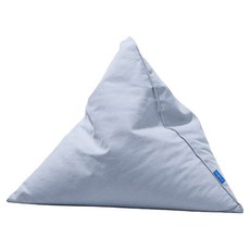 Pollimolli 防水內襯棉質靠背懶骨頭三角靠墊 301C, 柔和藍