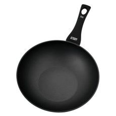 tvs 義大利製 維圖斯系列 不沾鍋深炒鍋 黑色, 1個, 28cm