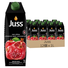 Juss 石榴蘋果汁, 12個, 1L
