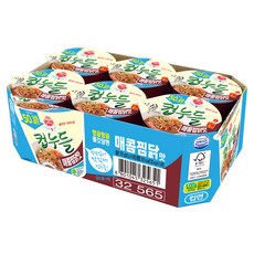 오뚜기컵누들 LIGHT&JOY 당을 줄인 컵누들 매콤찜닭맛 45g, 6개