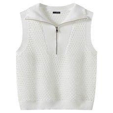 Bonispax 夏季網眼拉鍊背心 XQ2VW006L0