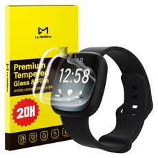 Le Meilleur Google Pixel Fitbit Versa 手錶 Real Fit 螢幕保護貼 2片組, 透明, 1套