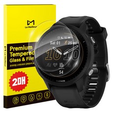 Le Meilleur Garmin Forerunner Real Fit 螢幕保護貼 2片組, 透明, 1套
