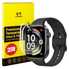 Le Meilleur 小米手錶鋼化玻璃 Real Fit 螢幕保護貼 2片組, 透明, 1套