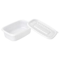 미앤마이웨이 죽 국물 계란찜용기 소 포장용기 10p + 뚜껑 10p 세트 850ml, 1세트
