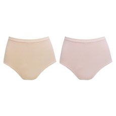 SWEAR 思薇爾 絲芙麗系列 女款中腰全素面三角內褲 2件組, 粉色 + 膚色