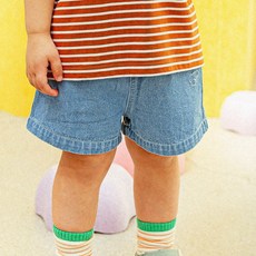 Pimpollo 嬰幼兒夏季小熊牛仔褲 PLECB06