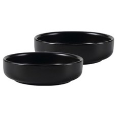 Daparang 霧面圓形醬料碗 單人份小菜碟 HJ1578, 黑色, 2個