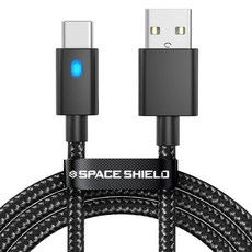 SPACE SHIELD 任天堂 Switch 2 Pro 控制器相容 Pro-Con 2 遊戲智慧 LED 充電顯示燈 USB A to C 充電數據線