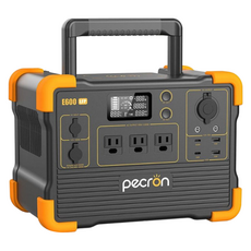 pecron 性能小鋼炮行動電站 E600LFP 1200W/614Wh, 黑色 + 橘色, 1個