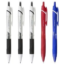 제트스트림 볼펜 5p 세트 0.5mm, 블랙, 레드, 블루, 1세트 블랙, 레드, 블루, 1세트