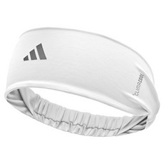 adidas 愛迪達 涼感透氣運動頭帶, 白色, 1個