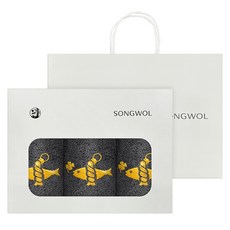 Songwol 松月 黃金福刺繡紀念開業祝賀感謝回禮毛巾 130g x 3入 + 開放式盒裝禮盒組 + 提袋