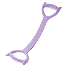 하미룸 TPR 등 스트레칭 고양이 귀 요가저항밴드, 퍼플, 1개