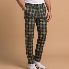 luxgolf 男士 Field Ready Pro 格紋彈力長褲 FW6M517