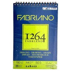 파브리아노 1264 64DW02 19100646 Drawing Paper-Spiral 180g m2 210 x 297 mm, A4, 1개, 50매