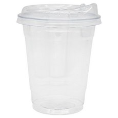 요리를그리다 투명 PET 아이스 컵 410ml x 20p + 스토우프리 뚜껑 20p 세트, 1세트